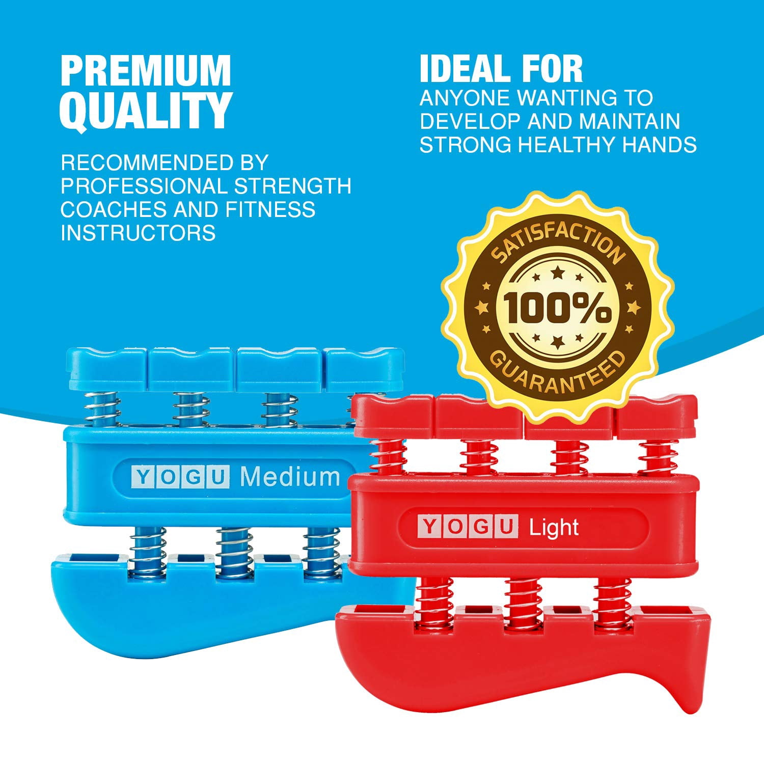 YOGU Hand Grip Finger Strengthener (Set of 3)