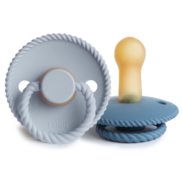 Chupete FRIGG de Cuerda de Caucho Natural Sin BPA para 6-18 Meses