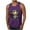 Purple, variant on Hawaiian Summer Vacation Tank Tops for Men Fashion Sleeveless Leisure Tanks Tropical Sunset Print Shirts Breathable Outdoor Beach Crewneck Tees Lightweight Comfy Casual Tshirts