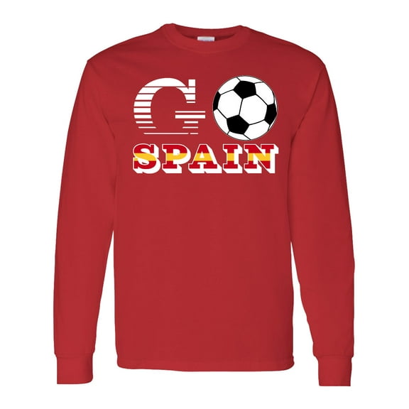 Inktastic Go, Spain Soccer, Football Long Sleeve T-Shirt
