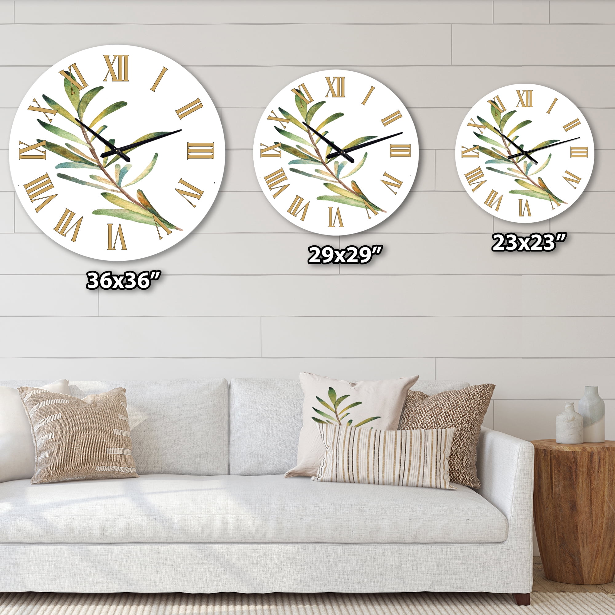 Designart 1 in Quartz Traditional Wall Clock