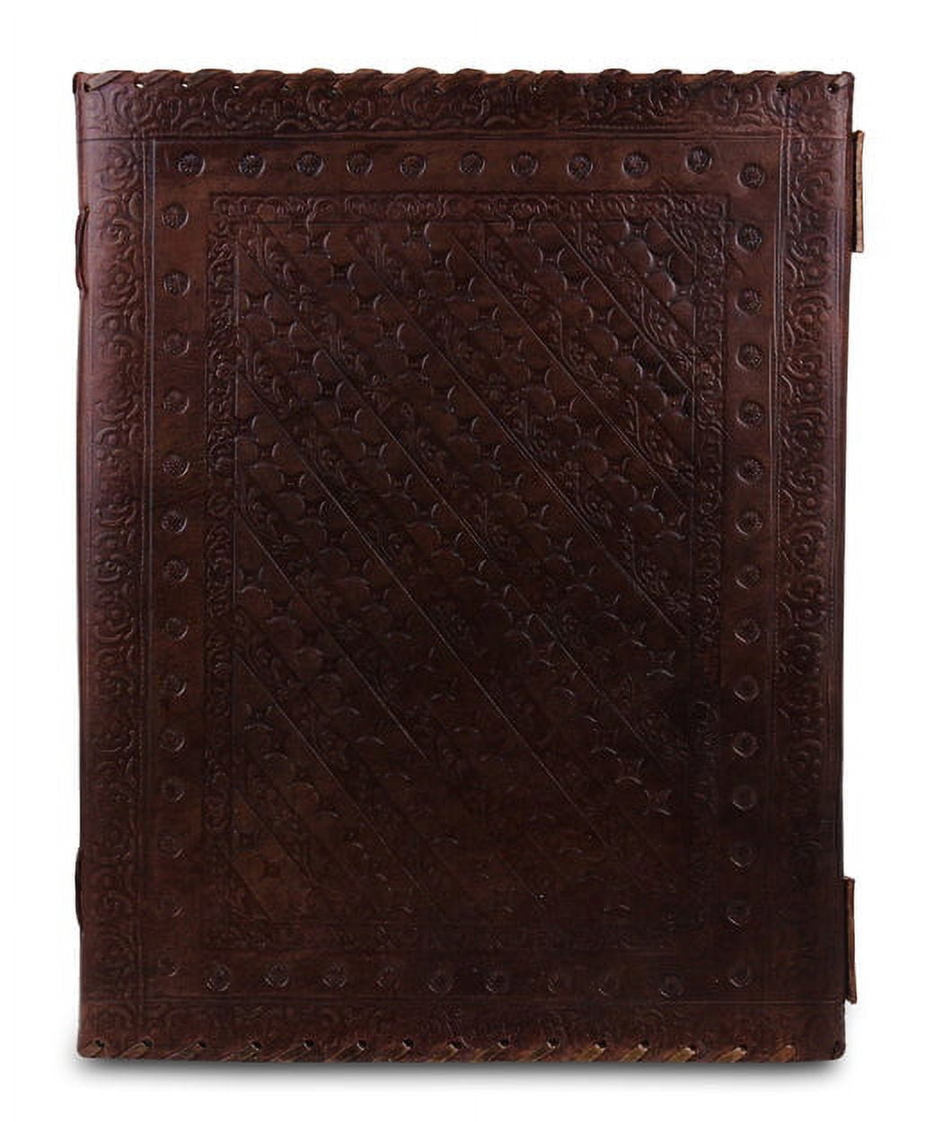 Mahetri Leather Journal Writing Notebook 7 Chakra Stone Diary For Men & Women, Notepad Gift For Artists & Writers