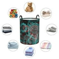 thumbnail image 6 of XMXT Collapsible Laundry Basket, Retro Flag Dinosaur Pattern Waterproof Laundry Hamper, 40L Black, 6 of 8