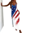 thumbnail image 7 of Hvot&aat Vacation Dresses for Women American Flag Dress 4th of July Sleeveless Tank Dress Patriotic Stars Stripes Maxi Dress, 7 of 7