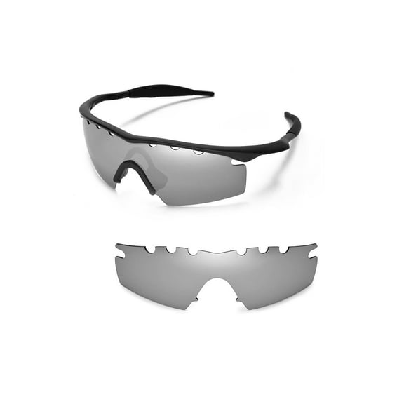 Walleva Titanium Polarized Vented Replacement Lenses For Oakley M Frame Strike Sunglasses