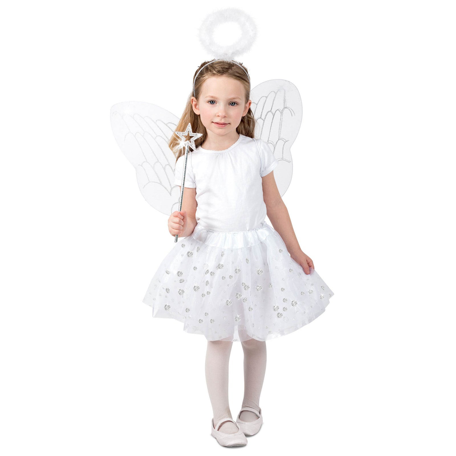 Girls Angel Skirt Set Costume - Walmart.com