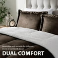 thumbnail image 6 of cathay home Ultra-Plush Mink Faux-Suede and Sherpa 3-piece Comforter Set, 6 of 6
