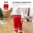 thumbnail image 3 of 1pc Christmas Elk Pattren Niños Mamelucos Niños Suéter Ropa Suéter cálido, 3 of 5