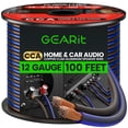 thumbnail image 2 of Cable de altavoz calibre 12, cable de altavoz de 100 pies para audio de coche, cine en casa, CCA, ne, 2 of 10