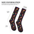thumbnail image 2 of Compression Socks For Women And Men - Rainbow Jellyfishes Compression Socks Circulation For Workout, 2 of 2