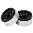 thumbnail image 1 of RC Beadlock Wheel Rims, Aluminum Alloy RC Wheel Rims  For 1.9in Tire Skin Black, 1 of 8