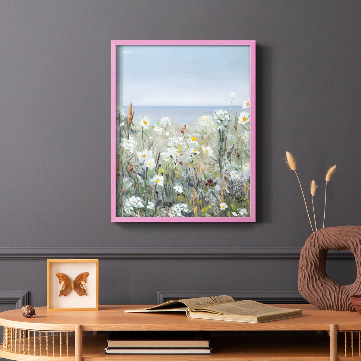 Wild Sea Breeze I Framed Print in Pink Solid Wood 8 x 10 Framed Print