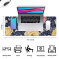 thumbnail image 5 of Long Mouse Pads for Desk,Pioneer Flower Floral Print Pattern Desk Mats on Top Of Desks, Desk Mouse Pad Extra Large with 3mm Non-Slip Base and Stitched Edge for Gaming,Office,Work,Home 31.5"x11.8", 5 of 6