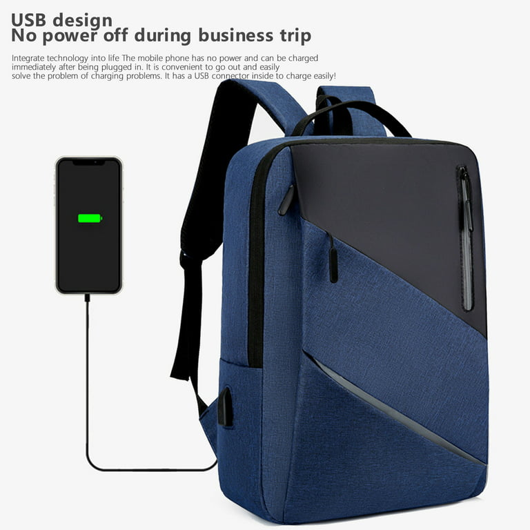 Dengmore Travel Laptop Backpack Business Slim Durable Laptops Backpack With  USB Charging Port Water Bag Gifts For Men and Women Fits 15.6 Inch Notebook  