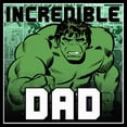 thumbnail image 2 of Men's Marvel Incredible Green Dad  Graphic T-Shirt, 2 of 4