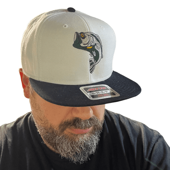 Flat Bill Snapback Cap Fish Rainbow Trout Embroidery Ocean and Sea Life Salmon Cotton Dad Hats for Men & Women