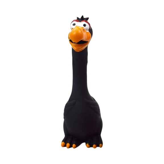 Natural Rubber Dog Chew Toy Interactive Squeaky Chicken Shape Pet Supplies for Puppies and Aggressive Chewers