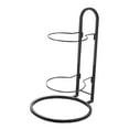 thumbnail image 3 of QualitChoice 2 Tier Ball Rack Garage Kindergarten Room Storage Shelf Basketball Home White Black 23.5x44.5cm, 3 of 6
