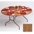 thumbnail image 1 of Correll  Melamine Top Folding Round Table - Med Oak, 1 of 1