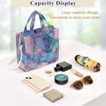 thumbnail image 5 of FORMRS Womens Corduroy Tote Bag Crossbody Shoulder Handbag with Pocket, Pink Marble Pattern, 5 of 7