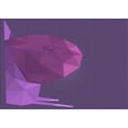 thumbnail image 1 of Ahgly Company Indoor Rectangle Patterned Dark Magenta Purple Area Rugs, 4' x 6', 1 of 6