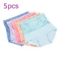 thumbnail image 1 of Women's 5-Pack  Panties Brief Tummy Control Underwear Full Coverage Ladies Briefs Cotton Tummy Control Shapewear, 1 of 6