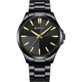 thumbnail image 1 of Reloj minimalista para hombre, reloj de cristal, correa de acero, reloj para hombre, reloj informal de negocios, 1 of 6