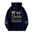 thumbnail image 6 of Bibifish Womens Drawstring Hoodies With Letter Print Angel Wing Sleeve Hoodies With Pocket Oversized Fit Casual Memorial Daily Wear Hoodies, 6 of 6