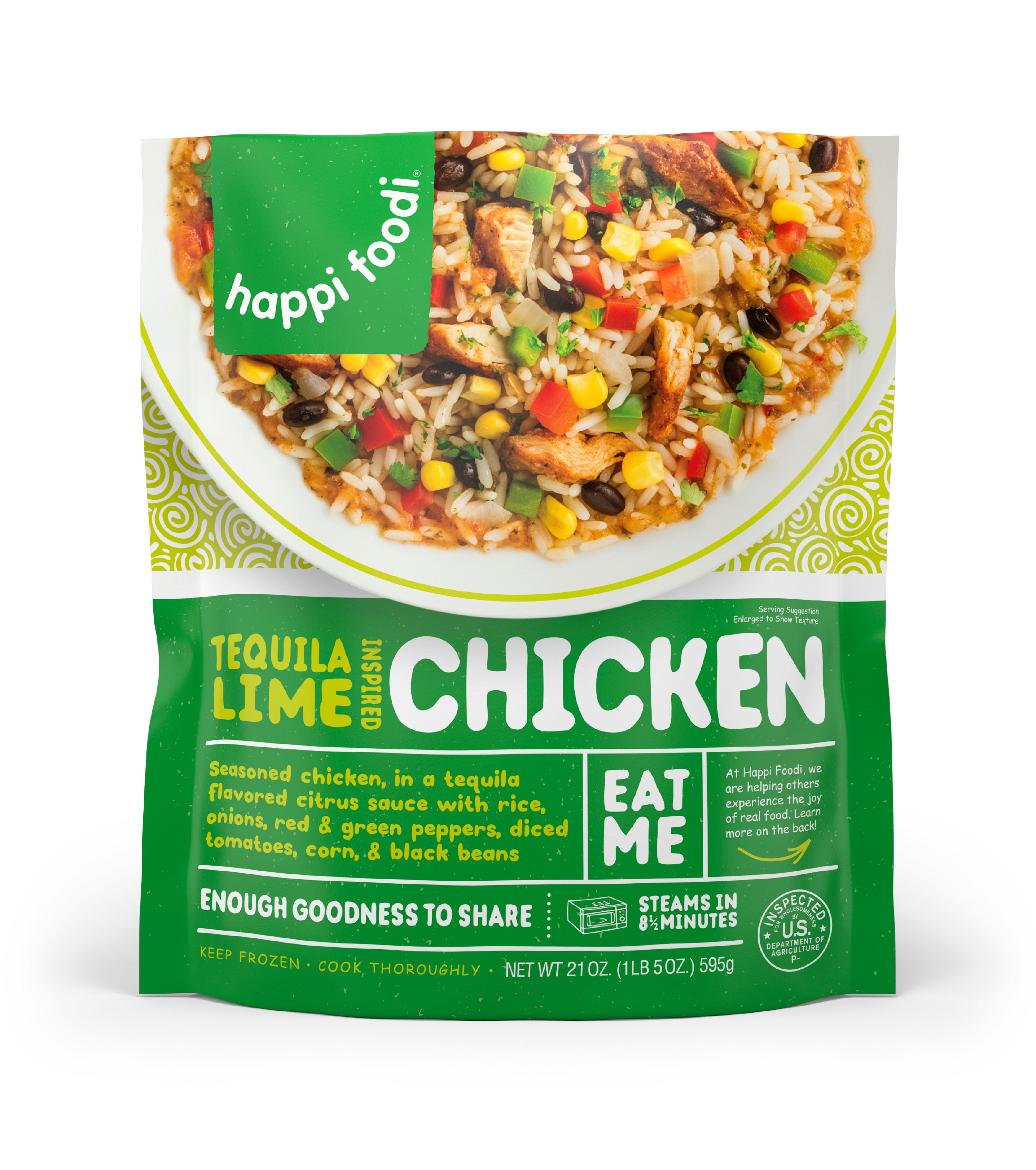 Happi Foodi Tequila Lime Chicken Meal, 21 oz Bag - Walmart.com