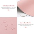thumbnail image 2 of Small 10.6"x8.2" Dual-Sided Mouse Mat Waterproof PU Leather for Home Office, 2 of 7