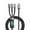 1.2m, variant on 100W Fast Charging Cable, 3 in 1 Braided Charger Cord with LED Display, Transparent USB Data Cable for Smartphones Tablets, Multi Device Charging Wire 3.9 Feet