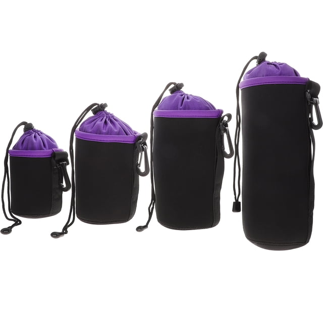 Miangastore Drawstring Camera Case Purple SBR 4Pcs