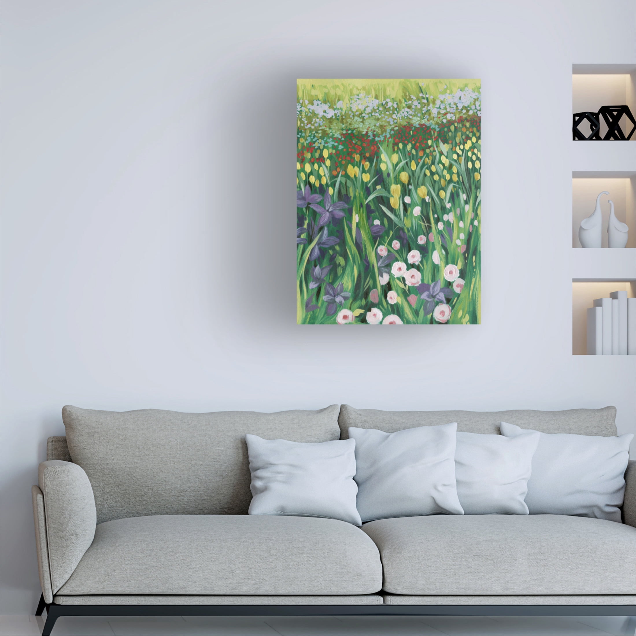 Trademark Fine Art Grace Popp  Among the Flowers II Canvas Wall Art