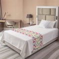 thumbnail image 1 of Vegetables Bed Runner, Colorful Pattern with Abstract Design Beetroots and Carrots Repetition, Decorative Accent Bedding Scarf for Hotels Homes and Guestrooms, Twin, Multicolor, by Ambesonne, 1 of 2