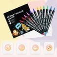thumbnail image 2 of TIELUTT 12 Colors Markers Pens Markers Drawing Crafts Art Supplies For Girls Boys Teens Birthday Christmas Stocking Stuffers Small Agenda Pens Ink for Pen Ballpoint Gel Pens Colors B2p Pens Wooden Pe, 2 of 2