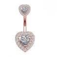 thumbnail image 1 of 1 unidad de anillos de acero para el Ombligo, Piercing de cristal para el Ombligo, estilo corazón, Piercing para el Ombligo, pendiente para el Ombligo, joyería Sexy para el cuerpo, Ombligo Tan Jianjun unisex, 1 of 2