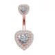 thumbnail image 1 of 1 unidad de anillos de acero para el Ombligo, Piercing de cristal para el Ombligo, estilo corazón, Piercing para el Ombligo, pendiente para el Ombligo, joyería Sexy para el cuerpo, Ombligo Tan Jianjun unisex, 1 of 2