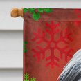 thumbnail image 3 of Carolines Treasures SS4704CHF Bearded Collie Drapeau de Noël Rouge Vert Flocons de Neige Toile Taille Maison, 3 of 4