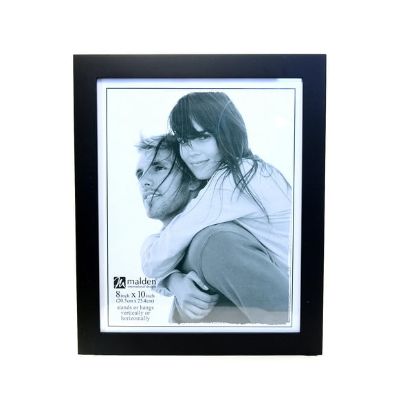 Linear Black Wood Photo Frames 8 in. x 10 in. (pack of 2)