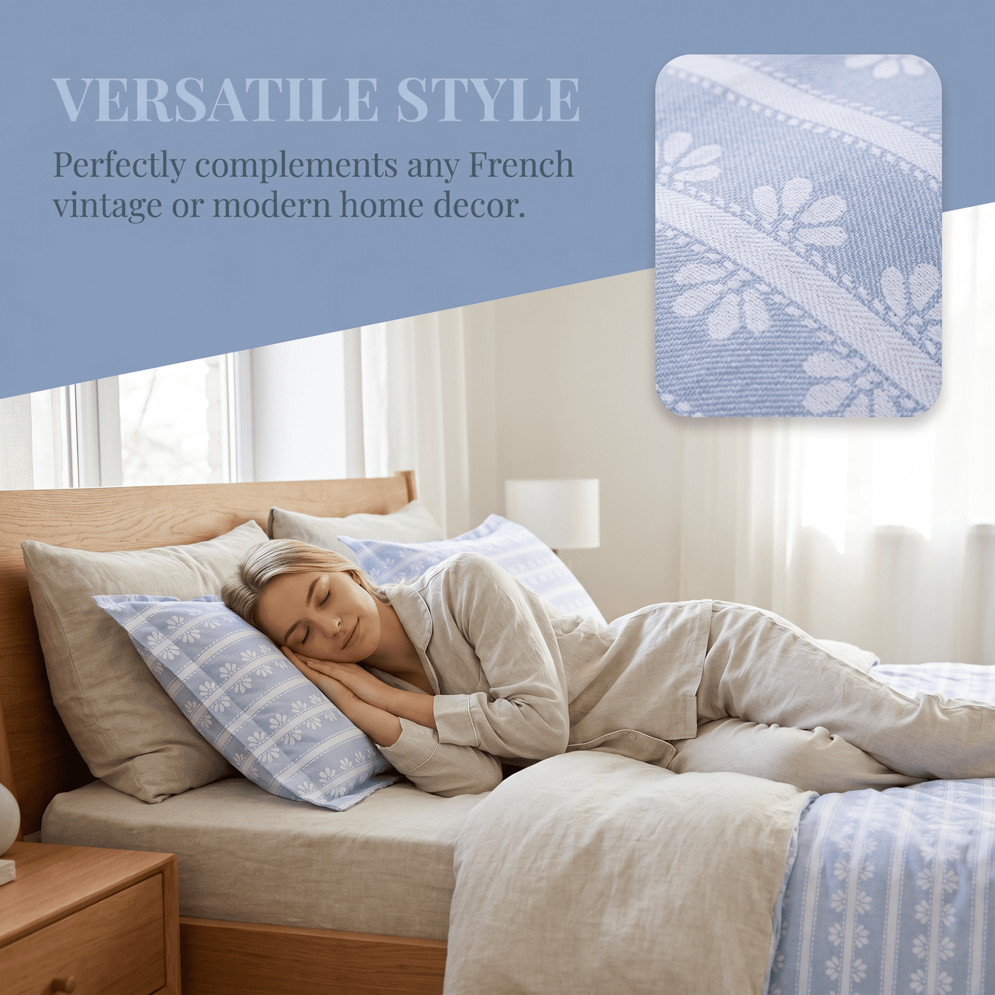 Unique Bargains 2Pcs Cotton Smooth Cooling Bedding Pillowcase Queen Color F