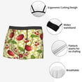 thumbnail image 3 of Balery Cherries and Ladybirds Calzoncillos bóxer para hombre, ropa interior de algodón suave y transpirable con cinturilla de nailon-Small, 3 of 5