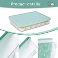 thumbnail image 7 of 1PC Deviled Egg Containers with Lid,Stackable Plastic Egg Tray Carrier,Deviled Egg Holder Tray Carrier,Stackable Countertop Egg Platter for Easter Picnic Party,24 Compartments/Set(Blue), 7 of 7