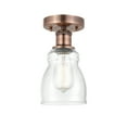 thumbnail image 2 of Innovations Lighting  Ellery - 1 Light 5" Semi-Flush Mount Antique Copper/Seedy, 2 of 5