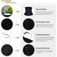 thumbnail image 5 of Entrenador de cintura para mujer, corsé ceñidor de cintura de látex, faja moldeadora de cuerpo con huesos de acero para deportes o Fitness, negro 5XL Sailing  Electrónica, 5 of 6