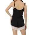 thumbnail image 3 of Unique Bargains Womens Sleepwear Lace Trim Satin Lingerie Cami with Shorts Pajama Set, 3 of 5