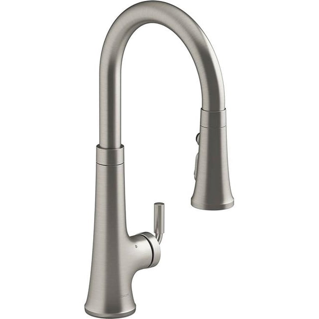 Kohler K-23766-VS Ton Tirer Robinet de Cuisine avec Réponse