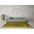 thumbnail image 3 of Ahgly Company Indoor Round Oriental Yellow Industrial Area Rugs, 5' Round, 3 of 4