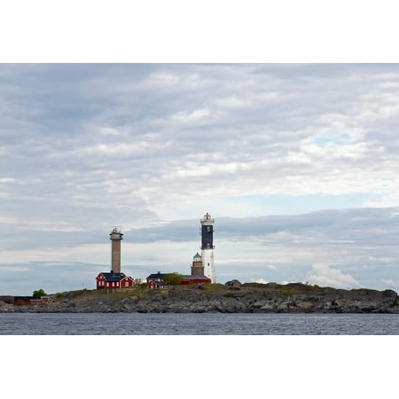 - LAMINATED POSTER Light Island Lighthouse Sea Tower Buildings Ocean Poster Print 24 x 36