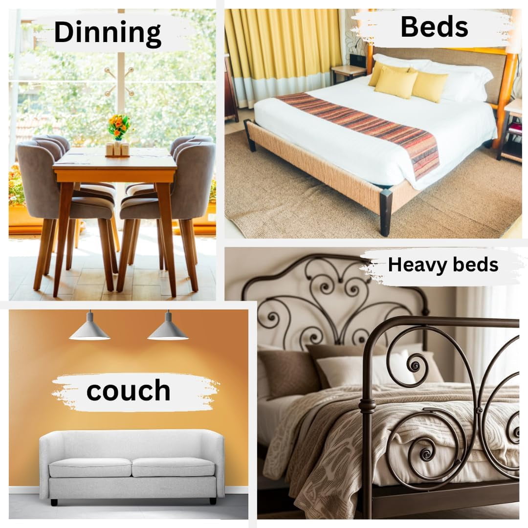 T one Wooden Bed risers (No-Plastic)| Furniture risers | Table risers | Bed Lifts risers | Couch risers| Heavy Duty Bed Riser | Desk risers for Desk Legs (1 inch)
