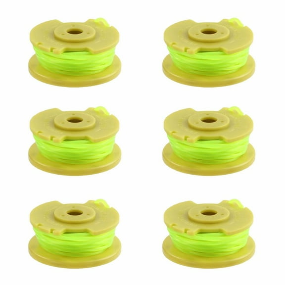 AC80RL3 Replacement Spool Twisted Line, 0.08inch Diameter 3.3m Length Nylon Line, Easy to Install, Fits 18v 24v 40v Cordless Trimmers, 6 Packs for Trimming and Edging